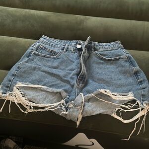 missguided denim shorts